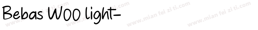 Bebas W00 light字体转换